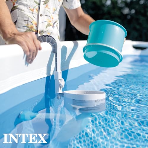 Intex Ultra XTR Rectangular Pool Set with Pump, Vacuum Cleaner & Skimmer Gray