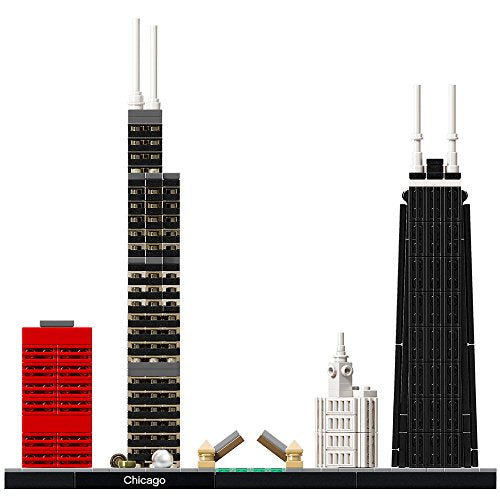 LEGO Architecture Chicago Skyline Building Blocks Set 444 Pieces Multicolor