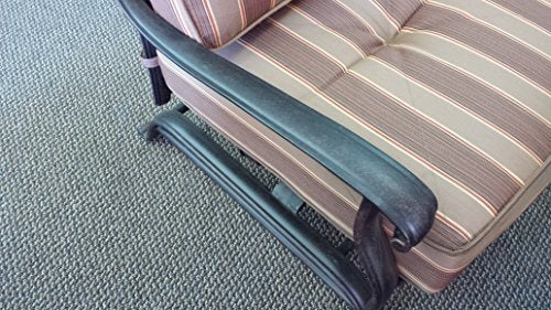 Patio Land Elizabeth Outdoor Patio 4 Club Rocker Chairs Spring Base Cast Aluminum Dark Bronze Walnut