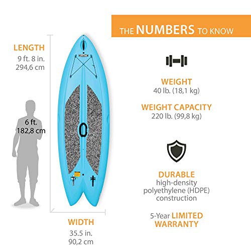 Lifetime Freestyle Hard Shell Paddleboard Glacier Blue