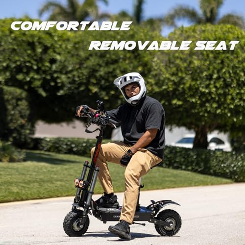 COFANSON Adults Electric Scooter 60V5600W Dual Motor 50MPH 50Miles Range Black