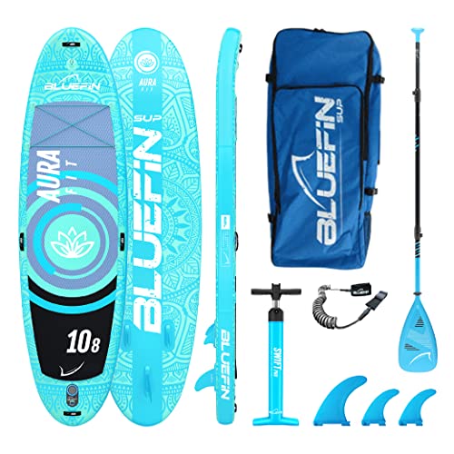 Bluefin SUP 10′8″ Aura FIT Stand Up Paddle Board Kit Blue