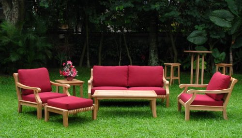 WholesaleTeak Sunbrella Fabric Cushions for Giva 6pc Sofa Set Multi Color