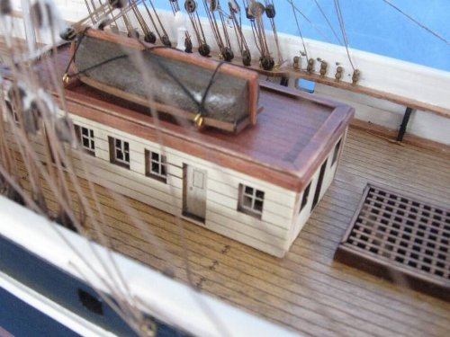 Handcrafted Nautical Decor Hampton Nautical Star of India Model Ship 50" Fully Assembled