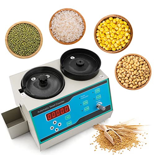 CGOLDENWALL Automatic Counter Machine for Rice Seeds, Soybean, Corn, Wheat, Sunflower, Vegetable Grain Blue