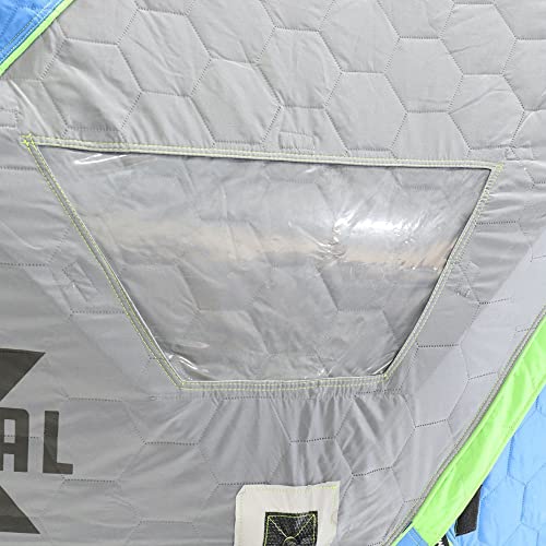 CLAM 14470 X-600 Portable 7 Person Ice Fishing Hub Shelter Tent Multi