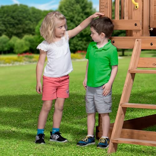 Backyard Discovery Scenic Heights Cedar Playhouse Light Brown