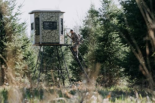 MUDDY Bull XL Box Blind Steel Wall Construction Cracked Mud Camo Multi