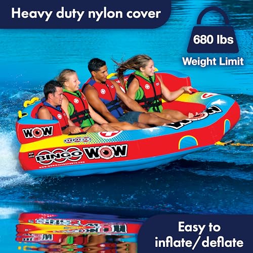 WOW Sports Inflatable Towable Cockpit Tube Multicolor