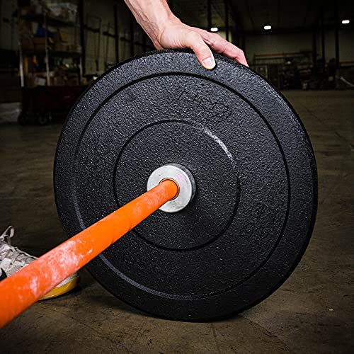 PRx Performance Crumb Rubber Bumper Plate Pairs Olympic Weights Black