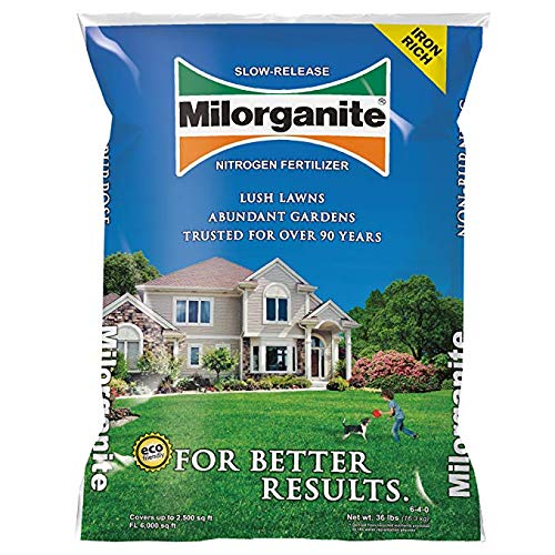 Milorganite Eco-Friendly Slow-Release Nitrogen Lawn Fertilizer 32 lbs