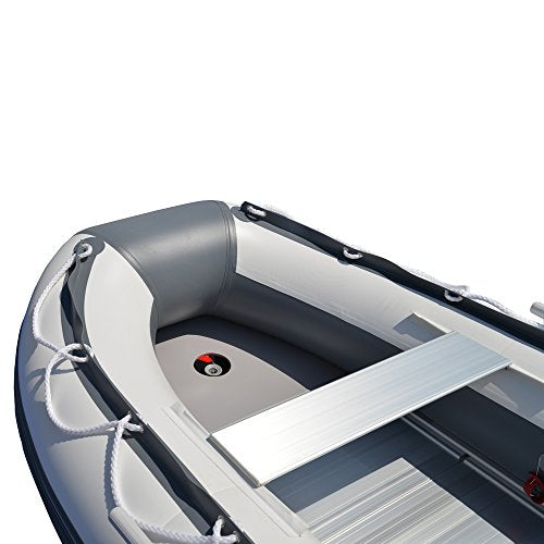 BRIS 8.2 ft Inflatable Boat Gray with White