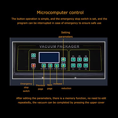 LGXEnzhuo Vacuum Packaging Machine DZ400 110V 900W for Food Saver