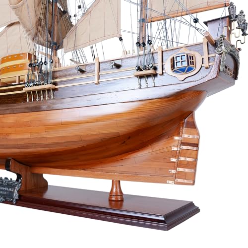 Old Modern Handicrafts HMS Bounty Ship Model Museum Quality Red