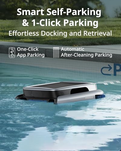 Beatbot iSkim Ultra Solar Robotic Pool Skimmer Silver Gray