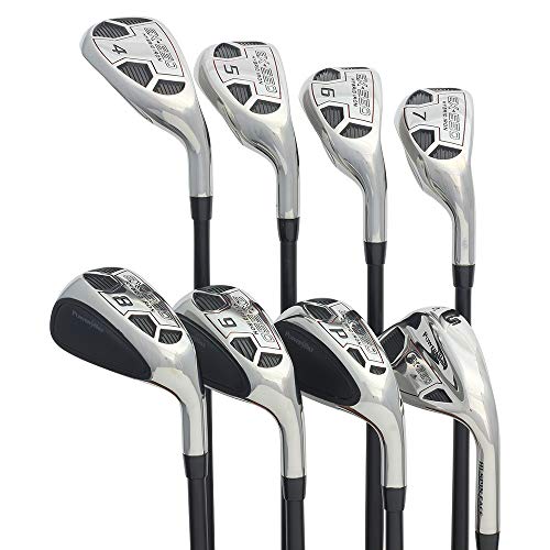 Powerbilt Men's Golf EX-550 Hybrid Iron Set Black