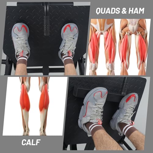 GarveeLife Adjustable Leg Press Machine Black