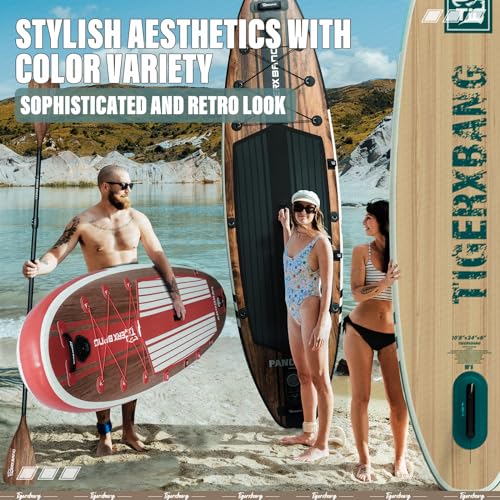 TIGERXBANG Paddle Board 10.8 Stand Up Paddle Board Pandora Collection Verdigris Green