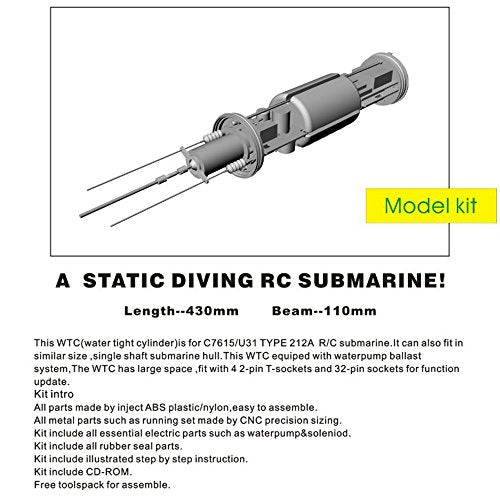 HOOBEN Arkmodel 1:48 U31 Type 212A AIP Submarine Kit