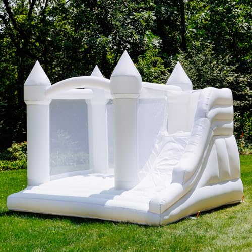 Bounceland Castle Palace Daydreamer Cloud Bounce House with Slide & Basketball Hoop Neutral
