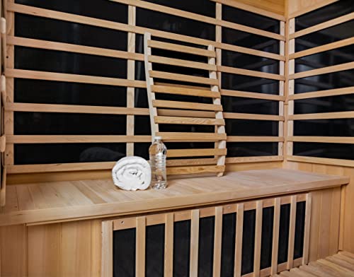 Blue Wave Sirona 3-Person Hemlock Infrared Sauna Espresso