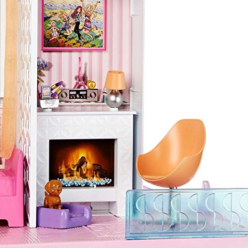 Mattel Barbie Dreamhouse Dollhouse with Pool, Slide, Elevator, Lights, Sounds & 70+ Accessories Pink