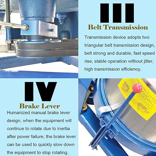 INTSUPERMAI Industrial Centrifugal Dehydrator 100LB Capacity 220V