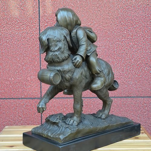 FENGSHUI-CAISHEN Pure Copper Dog Statue Aeneous