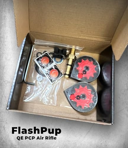 Wearable4U Hatsan FlashPup QE Limited Edition .25 Cal Air Rifle Digital Tan Camo Bundle with Pellets, Targets, and Scope