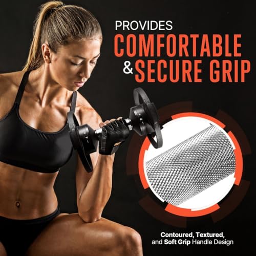 SQUATZ Adjustable Dumbbell Set Black