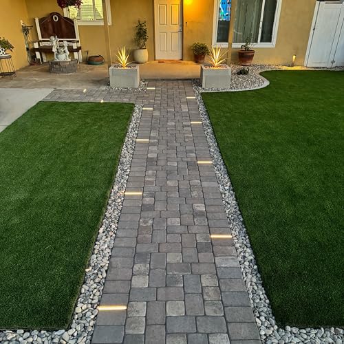 LUMENGY 0.5x9 Inch Paver Light 2700K Warm White Waterproof IP67 (12-Pack)
