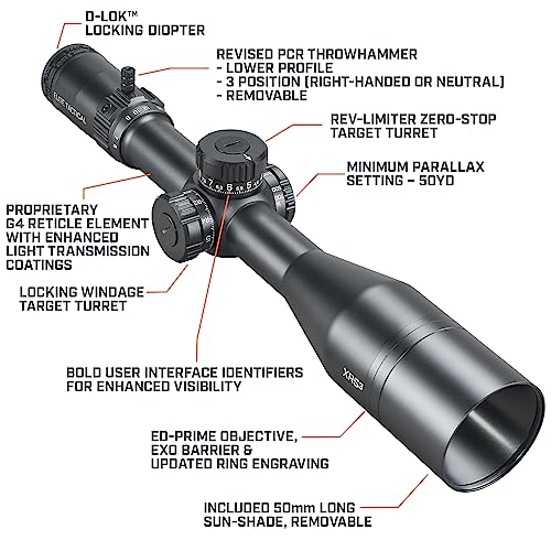 Bushnell Elite Tactical 6-36x56mm XRS3 Riflescope with EQL Precision Reticle Multi
