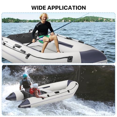 MADOG SPORT EQUIPMENT Inflatable Boat for 1-4 Persons Gray/White