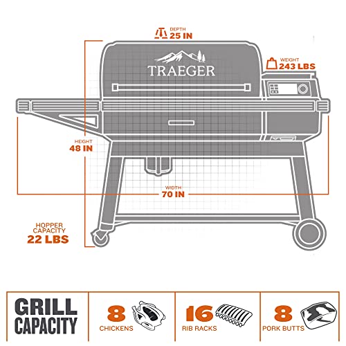Traeger Ironwood XL Electric Wood Pellet Grill and Smoker Black