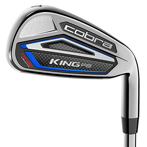 Cobra Men's 5-GW 2018 King Graphite F8 One Length Iron Set Red/Blue