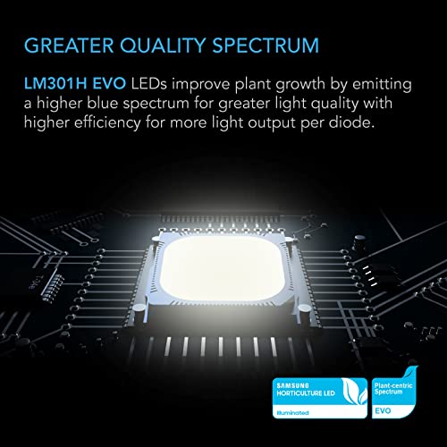 AC Infinity IONFRAME EVO8 Samsung LM301H LED Grow Light 730W Black