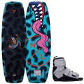 Hyperlite Murray Jr. Kids Wakeboard W/Formula Bindings Black/Aqua 120cm