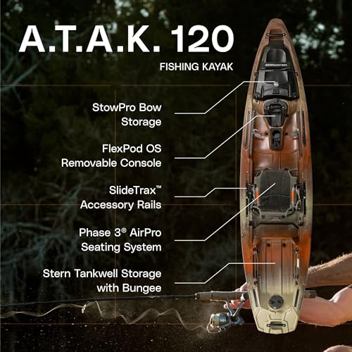 Wilderness Systems ATAK 120 Sit on Top Fishing Kayak 12 ft Sunset