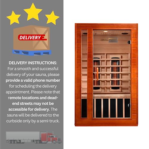 Dynamic Saunas Full Spectrum Ultra Low EMF FAR Infrared Sauna - Curb Side Delivery