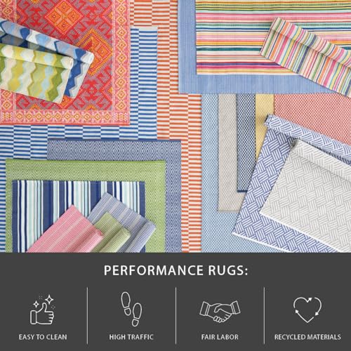 Dash & Albert Samson Indoor/Outdoor Area Rug 5' x 8' Black