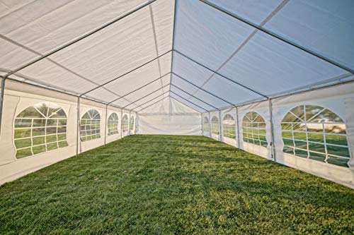 Shade Tree Tents & Carports Heavy Duty 20' x 40' Event Tent Canopy with Sidewalls White