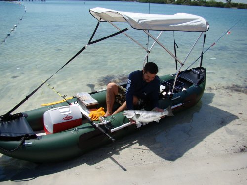 SATURN Pro-Angler Fishing Inflatable Kayak FK396 Green