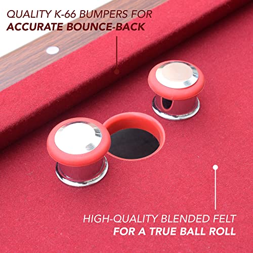 Hathaway Renegade II 54-in Bumper Pool Table Walnut / Red
