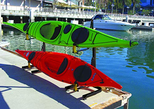 Suspenz Kayak Storage Rack 2-Boat Free Standing - Black