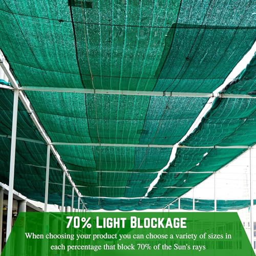 Farm Plastic Supply Green Shade Cloth 70% Mesh Fabric 24' x 200'
