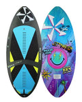 PHASE FIVE KEY JETT SHREDS 55" Wakesurf Board Black/Blue/Yellow