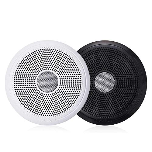 Fusion Entertainment Marine Receiver with 2 Pairs of XS-F65CWB 6.5" Coax Speakers Black & White Grills