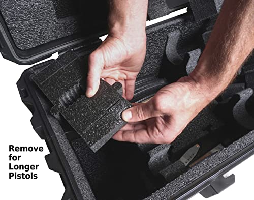 Case Club Waterproof Shipping Case for 4 Rifles/Shotguns & 3 Pistols with Silica Gel Canister