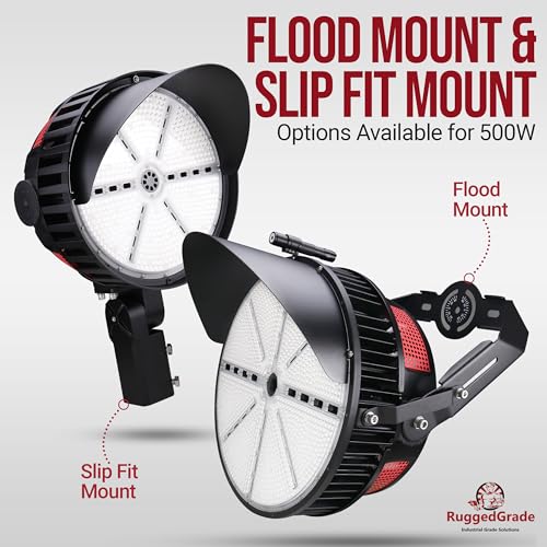 RuggedGrade 500 Watt StadiumPro IV Series LED Stadium Lights 78,000 Lumen 5000K