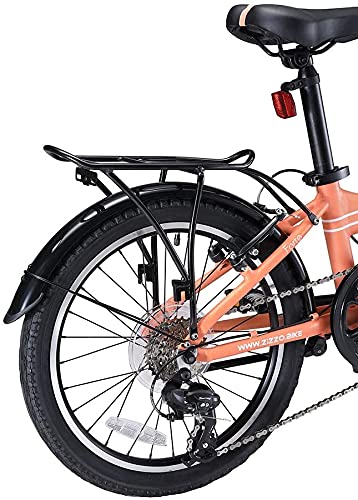 ZiZZO Forte Heavy Duty Folding Bike Coral